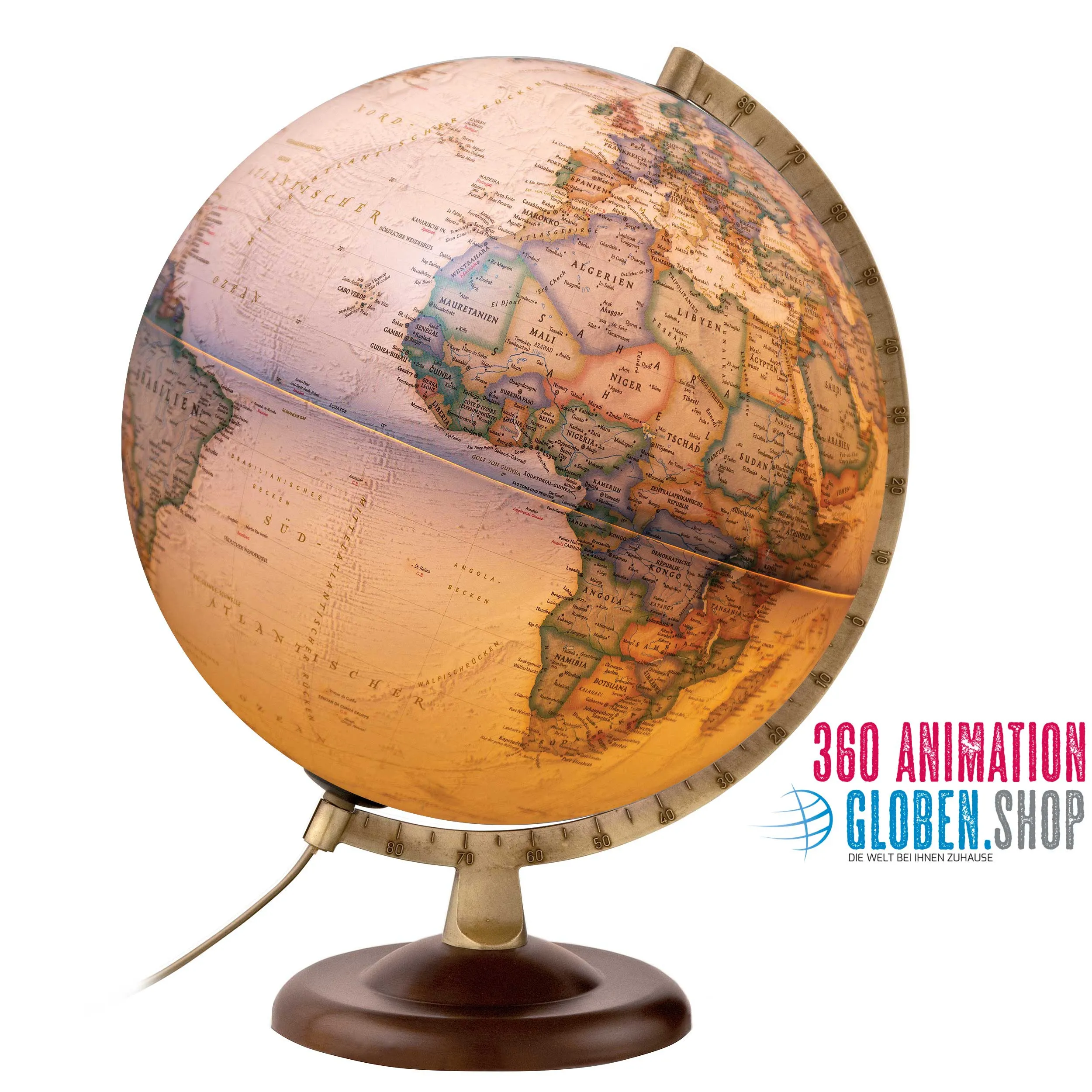 Desk globe National Geographic "Gold Executive" - Ø 30 cm / 11,81 inch